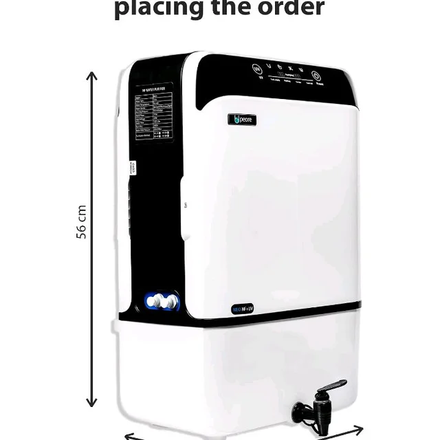 Neo 2X-60 NF + UV Water Purifier with Intelli-Alert System | Retains Healthy Minerals and Saves Water | NanoFiltration Better than RO | 10L Storage White (For TDS 300 to 600)