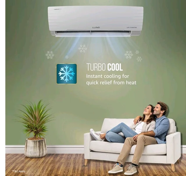 Lloyd 1.5 Ton 3 Star Wi-Fi Inverter Split AC, 2026 New Star Rated (6 in 1 Convertible, Cools Up To 54°C, Voice & Wi-Fi, Turbo Cool, Installation Check, Clean Filter Indication, White, GLS18V3AGGSC)