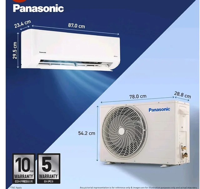 Panasonic 1.5 Ton 3 Star Premium Wi-Fi Inverter Smart Split AC (Matter/MirAIe, AI, DustBuster, 55°C Oper., Copper Condenser, 8in1 Convertible, 2-Way, PM0.1 Filter, CS/CU-SU18BKY3W, 2026 Model, White)
