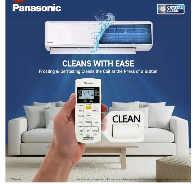 Panasonic 1.5 Ton 3 Star Inverter Split AC (DustBuster Tech,Smart Auto Cool,Higher Airflow,55°C Oper.,Copper Cond.,8in1 Convertible 2-Way,Powerful Mode,PM0.1 Filter,CS/CU-SU18BKY3T,2026 Model,White) ki