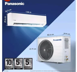 Panasonic 2.0 Ton 3 Star New Star rated Premium WiFi Inverter Smart Split AC (DustBuster Tech,Matter Enabled,AI, Higher Airflow, Copper Cond.,8in1 Convertible,4-Way,PM0.1 Filter,CS/CU-SU24BKY3W,White)