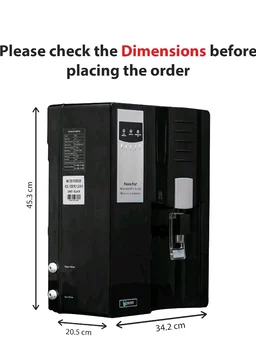 Pro-80 NF + UV Water Purifier | Retains Healthy Minerals and Saves Water | NanoFiltration Better than RO | Black (For TDS 500 to 1000)