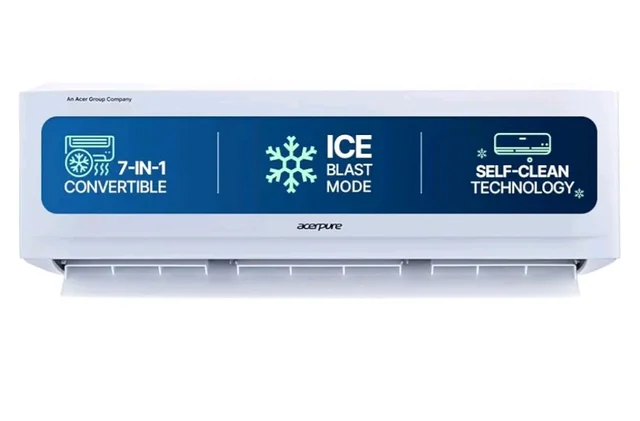 Acerpure Chill Neo 1.5 Ton 3 star, 5280W Max Cooling Capacity, Split AC (Copper, 4 Way Swing, 7 in1, Ice blast mode, Auto Clean, Dust Filter, Inverter, sleep_mode, AC5IPG61.5TN3W48W, White)