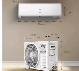Godrej 1.5 Ton 3 Star| New Star Rated| Inverter Split AC | 5-in-1 Convertible Cooling | 5 Year Comprehensive Warranty| AI Powered| Heavy Duty Cooling at 52°C| (AC 1.5T EC HIC 18Q3TH WA)
