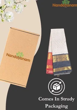 Women's Kanchi Silk Ganga Yamuna Border Saree with Blouse