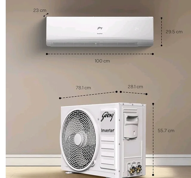 Godrej 1.4 Ton 5 Star, 5 Years Comprehensive Warranty, AI Tech, 5-In-1 Convertible Cooling, Heavy Duty Cooling At 52 °C Inverter Split AC (Copper, I-Sense Technology, AC 1.4T EI 17LINV5R32 WYR, White)