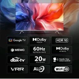 Haier 126 cm (50) P7GT Series 4K Ultra HD Smart LED Google TV 50P7GT-P (Grey)