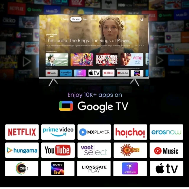 Haier 126 cm (50) P7GT Series 4K Ultra HD Smart LED Google TV 50P7GT-P (Grey)