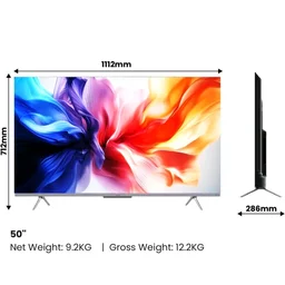 Haier 126 cm (50) P7GT Series 4K Ultra HD Smart LED Google TV 50P7GT-P (Grey)