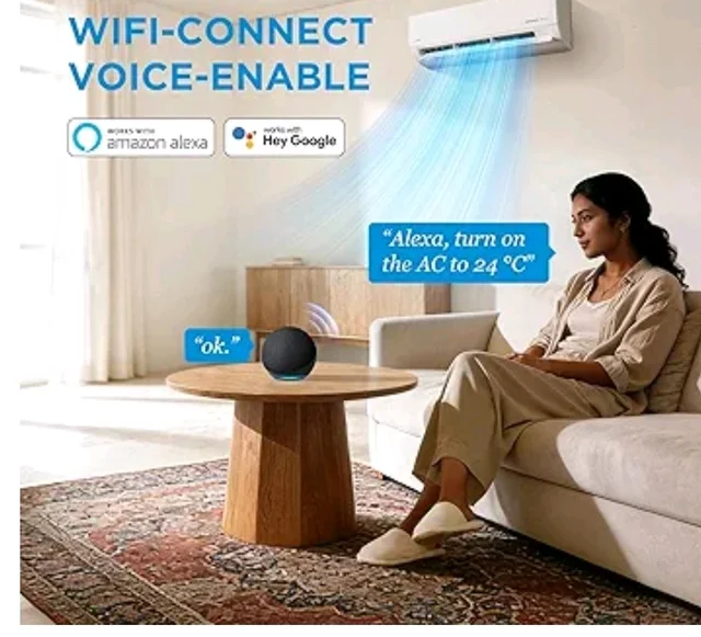 the Midea Store
4.0
4.0 out of 5 stars
(50)
Midea 1.5 Ton 5 Star Inverter Split AC, 6-in-1, MAI18SR5R36F0
Copper Condenser, 52°C Heavy Duty Cooling, Turbo Mode, HD+PM 2.5 Filter, Auto Clean, Santis MAX RYL, White