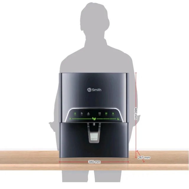 AO Smith Proplanet P3 Pro RO Water Purifier with Silver Shield Protection | Baby-Safe Water| Copper + Alkaline water | Saves upto 9000 Ltrs