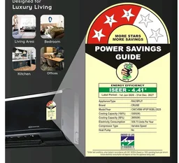 Cruise 1.6 Ton 3 Star Inverter Split AC (CWCVBM-VP3F193BL, Piano Black)
Heavy Duty Cooling at 55°C, 2026 Model, Long Airflow, 100% Copper, Convertible 5-in-1, 4-Way Swing, PM 2.5 Filter
