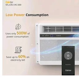 Oakter 0.5 Ton Inverter Studio AC 5000 (2026 Model) 3 Star | 6 Amp Plug | Low Power Consumption | 50°C Cooling | Surge Protection | Anti-Dust Filter | Ideal for 75 sq.ft Rooms