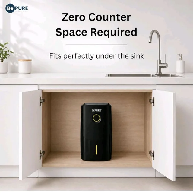 BePURE UTS Black ISI Certified Under Sink Water Purifier 10L | RO+UF+TDS+Copper Alkaline | Works Upto 3000 TDS | Inbuilt 10L Storage Tank | Under Counter RO for Borewell & Tanker Water
50+ bought in past month