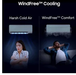 Samsung 1.5 Ton 4 Star Bespoke AI WindFree Inverter Smart Split AC (2026 Model, WiFi, Energy Saving, Voice Control, Powerful Cooling, Digital Inverter, 4 Way swing, 5 Step Convertible, AR60H19D1AWNNA)