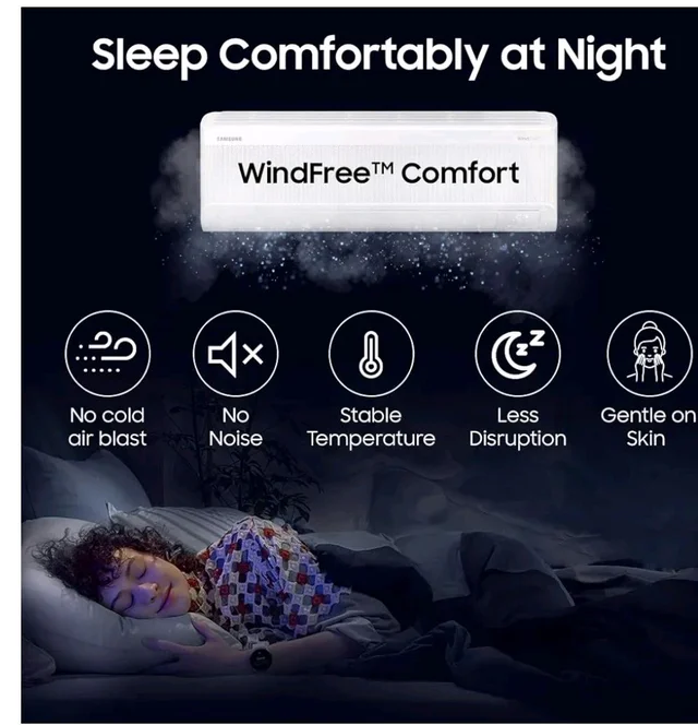 Samsung 1.5 Ton 4 Star Bespoke AI WindFree Inverter Smart Split AC (2026 Model, WiFi, Energy Saving, Voice Control, Powerful Cooling, Digital Inverter, 4 Way swing, 5 Step Convertible, AR60H19D1AWNNA)