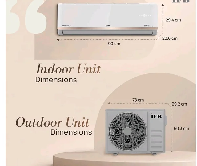 IFB 1.5 Ton 3 Star,New star rated,AI Powered Inverter Split AC,Hybrid Mode, 8in1 Flexi Mode, Heavy Duty Compressor, 4 Way Swing, Self Clean, Dual Gold Fins,100% Copper Tubes,CI193GN22RGM3, white
200+ bought in past month