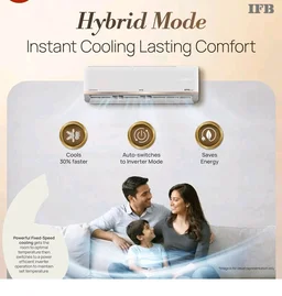 IFB 1.5 Ton 3 Star,New star rated,AI Powered Inverter Split AC,Hybrid Mode, 8in1 Flexi Mode, Heavy Duty Compressor, 4 Way Swing, Self Clean, Dual Gold Fins,100% Copper Tubes,CI193GN22RGM3, white
200+ bought in past month