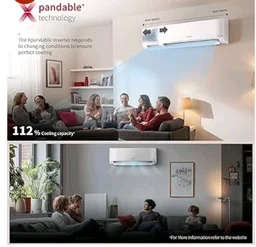 Hitachi Smart Choice 1.5 Ton 5 Star, New Star rated, Inverter Split AC (Copper, Smart View Display, 4 Way Swing, ice Clean, Anti-bacterial Filter,RAS.V518PCDIBT, White)