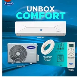 Carrier 1.5 Ton 5 Star, New Star rated, Flexicool Inverter Split AC (Copper, Convertible 6-in-1 with Smart Energy Display, Insta Cool, Auto Clean and PM 2.5 Filter, ESTER EDGE Gxi-CAI18EE5R36F0, White)