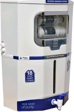 Aqua X Pure Novo X Smart RO Water Purifier | RO+UV+UF Advanced Purification | Copper & Zinc Enriched Water |18L Storage Tank |1-Year Warranty. (Novo X)