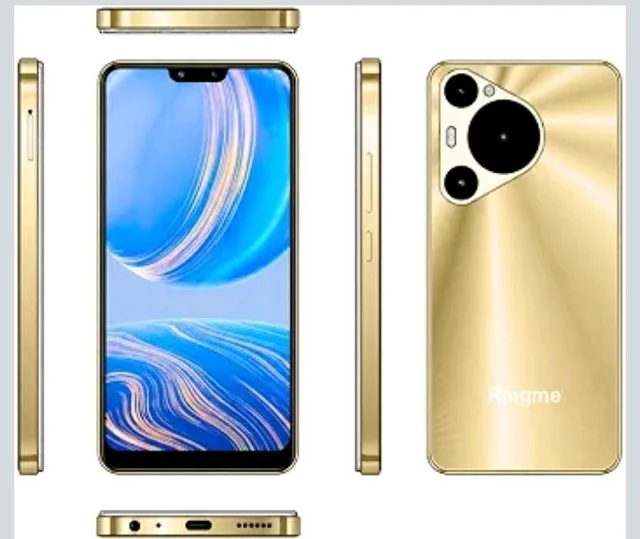 Bold P70 Smartphone 64GB Storage | 4G Android Mobile Phone | Dual SIM | Large Display | Long-Lasting Battery | Front & Rear Camera | Stylish Smartphone (Gold) - Gold