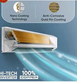 Sharp 0.95 Ton 3 star, New Star Rated,Split AC (4 Way Swing, 100% copper, Hi-Tech Inverter Compressor, 7in1 Convertible, Turbo cool, Dust filter) - AH-SI12V3B-GCN, White