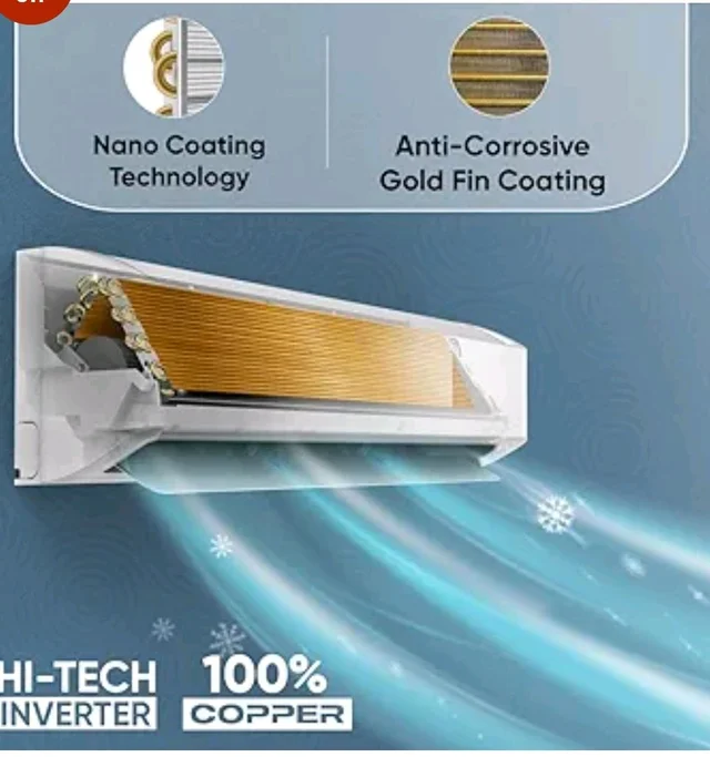 Sharp 0.95 Ton 3 star, New Star Rated,Split AC (4 Way Swing, 100% copper, Hi-Tech Inverter Compressor, 7in1 Convertible, Turbo cool, Dust filter) - AH-SI12V3B-GCN, White