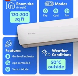 Optimist 1.39 T 5Star WiFi Inverter Split AC | Lowest Bill ISEER 6.05 | 5-Yr Comp Warranty | 50°C Tested Cooling | Turbo+ up to 1.9Ton Cooling | In-App Gas Level Indicator(ODU-SUHC48ZV, IDU- SEHC48ZV)