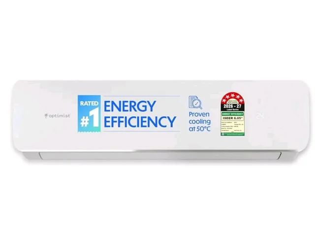 Optimist 1.39 T 5Star WiFi Inverter Split AC | Lowest Bill ISEER 6.05 | 5-Yr Comp Warranty | 50°C Tested Cooling | Turbo+ up to 1.9Ton Cooling | In-App Gas Level Indicator(ODU-SUHC48ZV, IDU- SEHC48ZV)