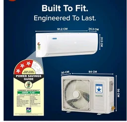 Blue Star 1.5 Ton 3 Star, New Star Rated, Inverter Split AC (Copper,4-Way Swing, DigiQ Hepta Sensor, Blue Fins,Turbo Cool, Comfort Sleep (IA317PXU, White))