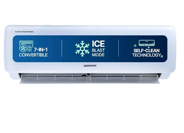 Acerpure Chill Neo 1 Ton 3 star, 3795W Max Cooling Capacity,Split AC (Copper, 4 Way Swing, 7 in1, Ice blast mode, Auto Clean, Dust Filter, Inverter Compresso, sleep_mode, AC5IPG61TN3W, White)