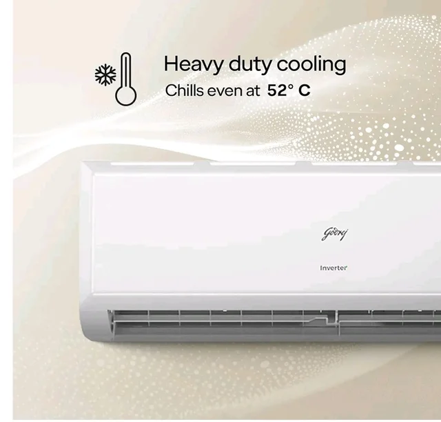 Godrej 1.5 Ton 3 Star| New Star Rated| Inverter Split AC | 5-in-1 Convertible Cooling | 5 Year Comprehensive Warranty| AI Powered| Heavy Duty Cooling at 52°C| (AC 1.5T EC HIC 18Q3TH WA)
28%
off