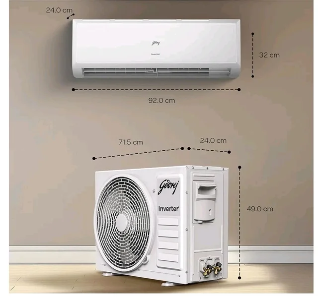 Godrej 1.5 Ton 3 Star| New Star Rated| Inverter Split AC | 5-in-1 Convertible Cooling | 5 Year Comprehensive Warranty| AI Powered| Heavy Duty Cooling at 52°C| (AC 1.5T EC HIC 18Q3TH WA)
28%
off