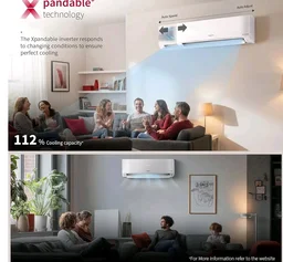Hitachi Smart Choice 1.5 Ton 3 Star, New Star rated, Inverter Split AC(Copper, Smart View Display, 4 Way Swing,RAS.D318PCD2BS1, White)