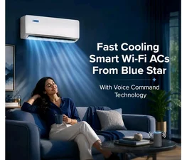 the Blue Star Store
4.9
4.9 out of 5 stars
(10)
Blue Star 1.5 Ton 5 Star,New Star Rated, Wi-Fi Smart Inverter Split AC (Copper, AI Pro+, 4-Way Swing, DigiQ Hepta Sensor, Blue Fins,Turbo Cool, Self Clean Technology (IC518ZXUS, White))