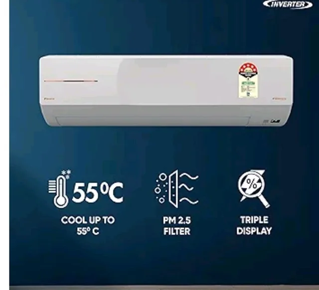 Daikin 1.5 Ton 5 Star Inverter Split AC (Copper, PM2.5 Filter, MTKM50XV16, White)