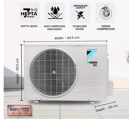 Daikin 1.5 Ton 5 Star Inverter Split AC (Copper, PM2.5 Filter, MTKM50XV16, White)