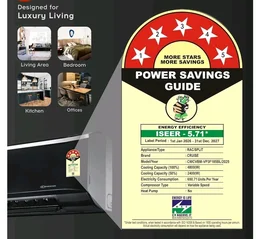 Cruise 1.5 Ton 5 Star VarioQool Pro Inverter Split AC (CWCVBM-VP3F185BL)
Cooling at 55°C | High ISEER Rating |100% Copper | Convertible 5-in-1 | 4 Way Swing | EEV Tech | PM2.5 Filter, Backlit Remote