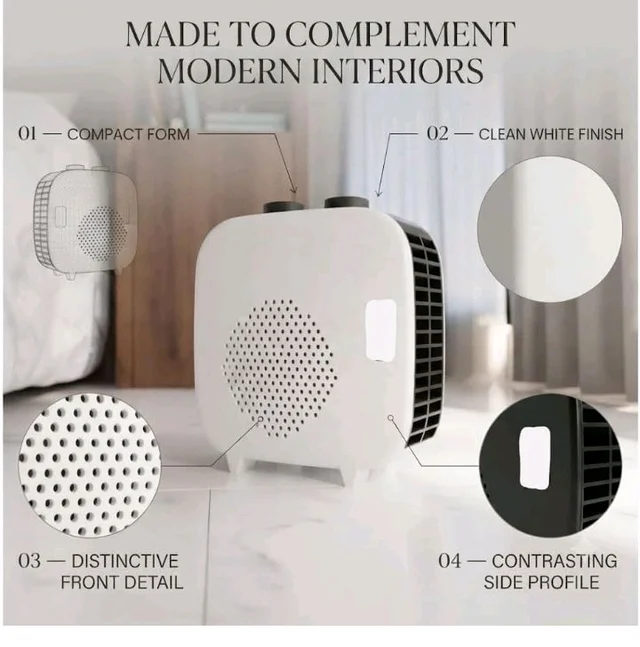 Drumstone (10 Year Warranty) Compact Portable Air Cooler with Ventilated Air Outlet Design, Perforated Front Panel and Tabletop Form for Personal Indoor Use
