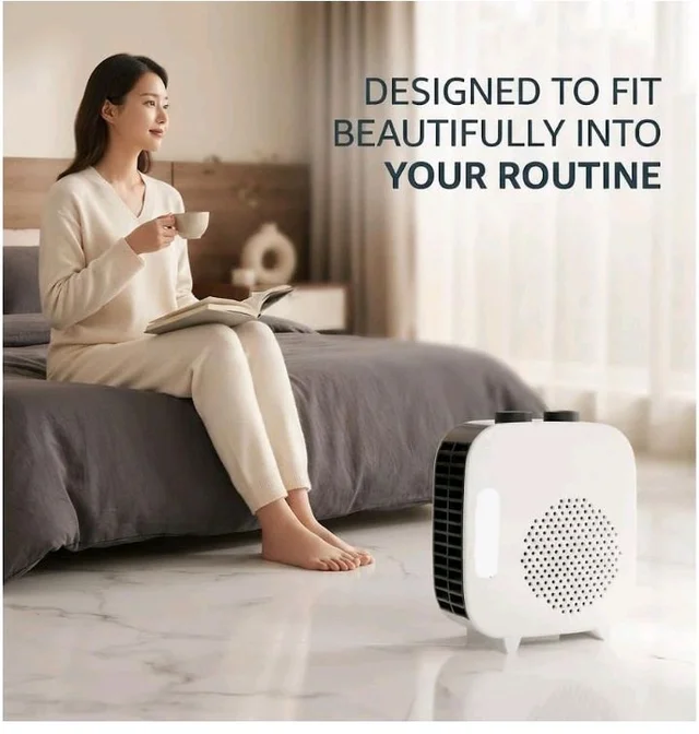 Drumstone (10 Year Warranty) Compact Portable Air Cooler with Ventilated Air Outlet Design, Perforated Front Panel and Tabletop Form for Personal Indoor Use