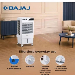 Bajaj DMH 65 Neo 65L Desert Air Cooler for Home|For Larger Room|High-Speed Fan|Anti-Bacterial Honeycomb Cooling Pad|90Ft Air Throw|3-Speed Control|3 Year Comprehensive Product