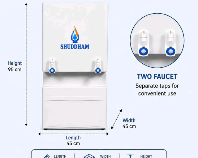 Water Purifier With Cooling 50 LPH Filtration, 50 Ltr Storage
RO+UV+UF+TDS+Alkaline Booster, Natural Cooling, Heavy Duty Water Dispenser, For Office, School, Hotel