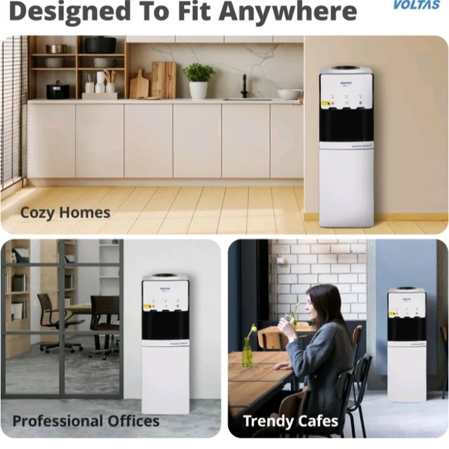 Voltas Floor Mounted Water Dispenser with 18L Storage Cabinet, 3 Water Modes (Hot, Normal, Cold), White, Minimagic Spring FS Plus, 20 litres
50+ bought in past month
