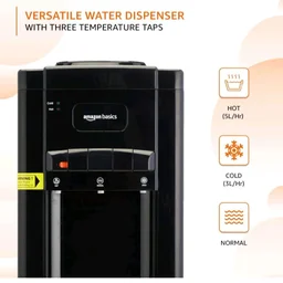 amazon basics Water Dispenser Hot, Cold & Normal Water Dispensing, Child Safety Lock & 1-Year Warranty, Top Loading with Refrigerator | 20 litres
100+ bought in past month