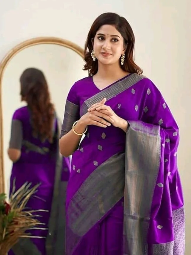 C J Enterprise Women's Pure Soft Kanjivaram Cotton Silk Saree Banarasi Style With Blouse Piece for Wedding (Diamond-Butti)
50+ bought in past month