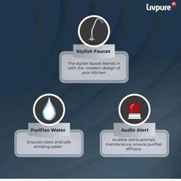 Livpure Stealth Under The Counter Water Purifier, RO+UV 6 Stage Purification Technology, 7L Storage Tank, Sleek And Compact Design