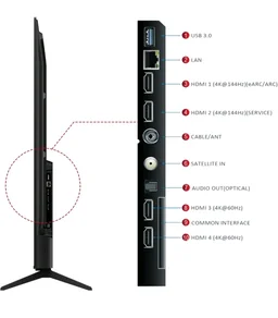 iFFALCON 189 cm (75 Inches) 4K UHD Smart LED Google TV | 144Hz VRR | 3GB RAM | Dolby Vision & Atmos | Game Master | 75U75