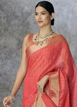 Brand: SWORNOF
4.2 out of 5 stars 260
SWORNOF Women's Cotton silk saree for Patola festival Wedding silk with blouse piece