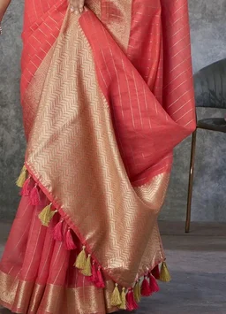 Brand: SWORNOF
4.2 out of 5 stars 260
SWORNOF Women's Cotton silk saree for Patola festival Wedding silk with blouse piece
